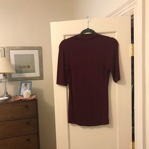 Michael Stars Maroon, short sleeve shirt